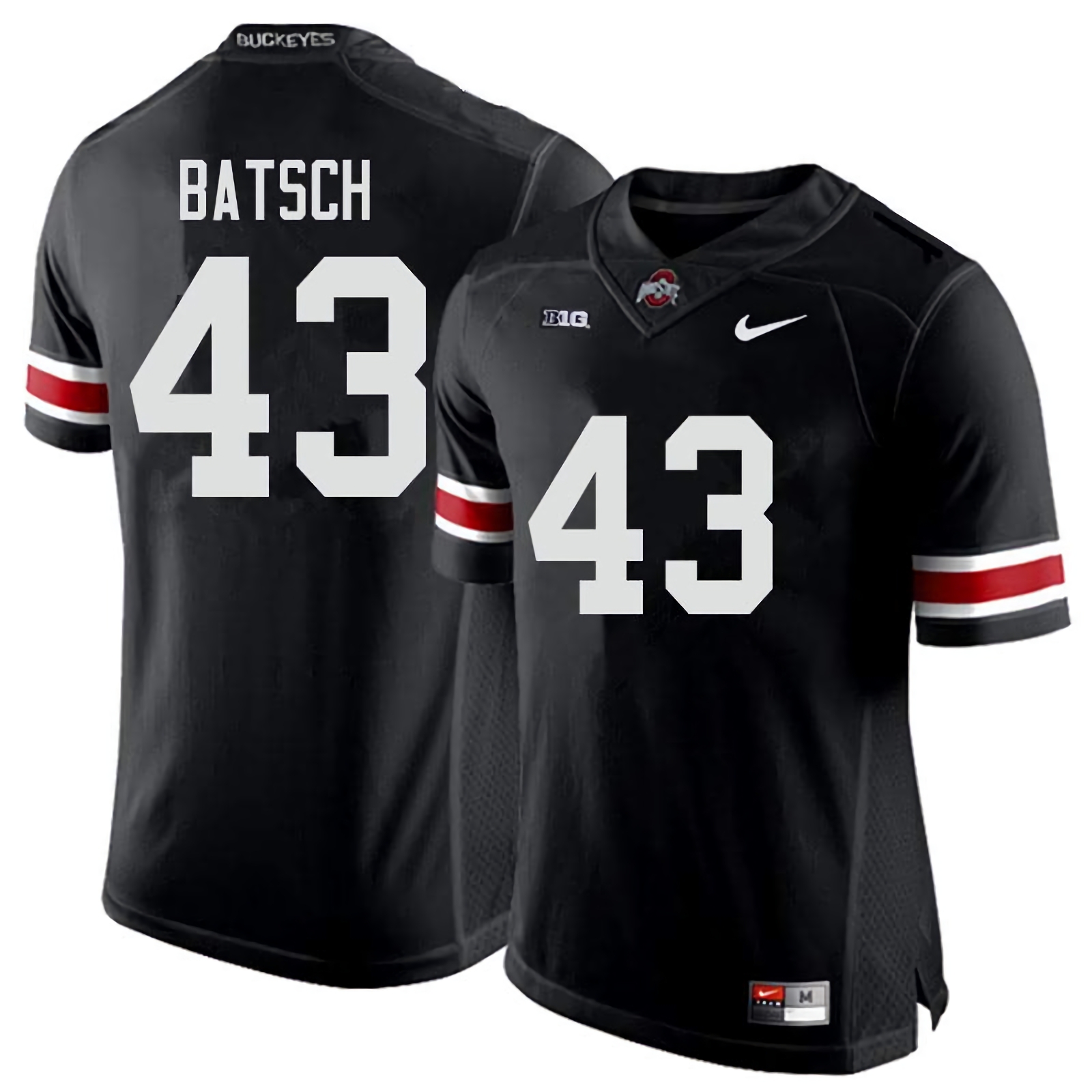 Ryan Batsch Ohio State Buckeyes Men's NCAA #43 Nike Black College Stitched Football Jersey FRN1856SW
